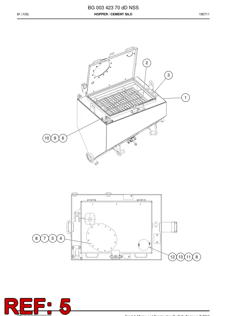BG00653263a BG 006 532 63a Seal - Sandvik Technical Drawing