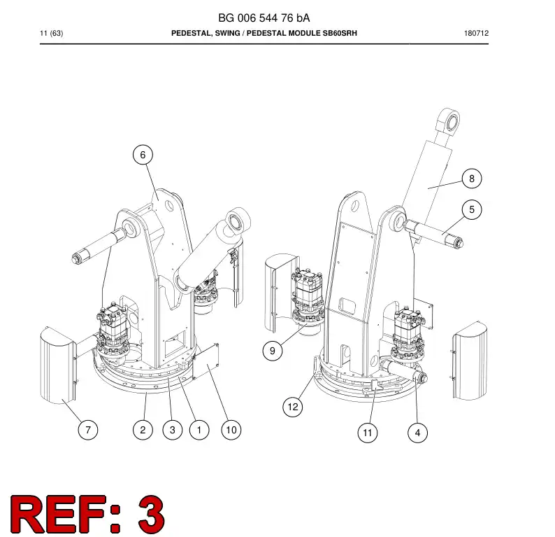 BG00654510a BG 006 545 10a Ring, Adjustment - Sandvik Technical Drawing
