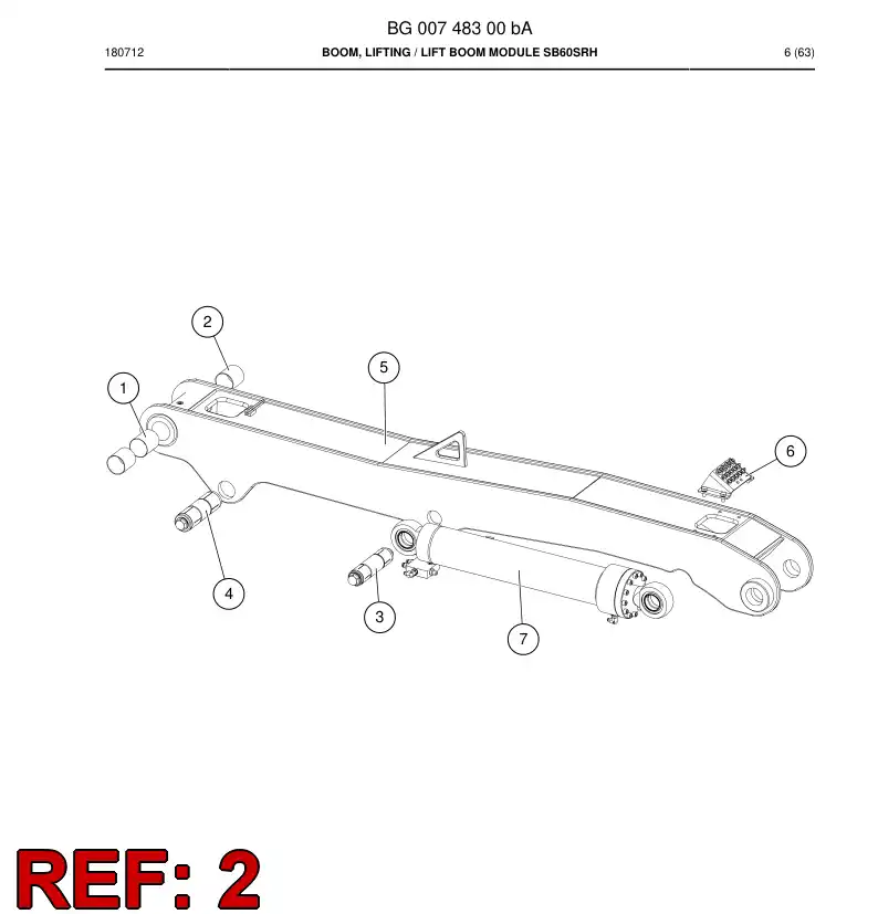 BG00654605a BG 006 546 05a Bushing - Sandvik Technical Drawing