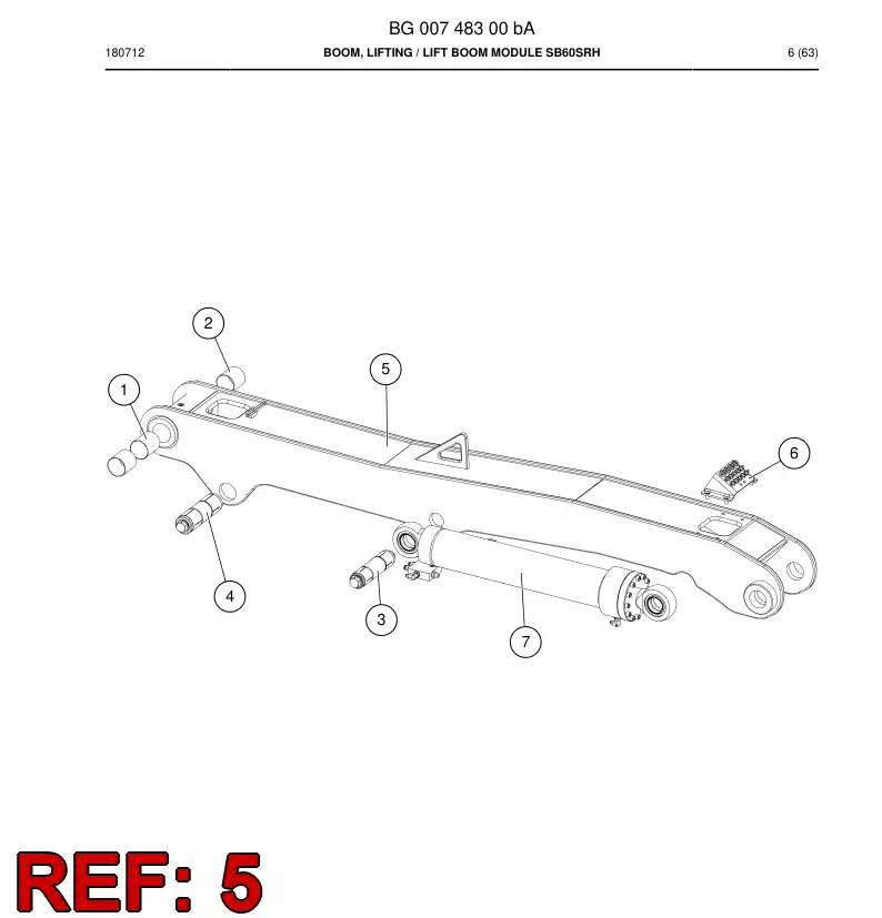 BG00654617b BG 006 546 17b Bracket - Sandvik Technical Drawing