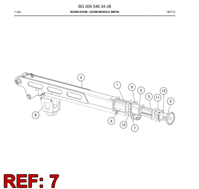 BG00654648a BG 006 546 48a Support - Sandvik Technical Drawing