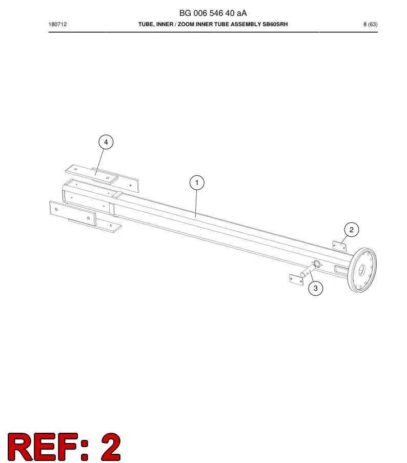 BG00654655a BG 006 546 55a Plate - Sandvik Technical Drawing