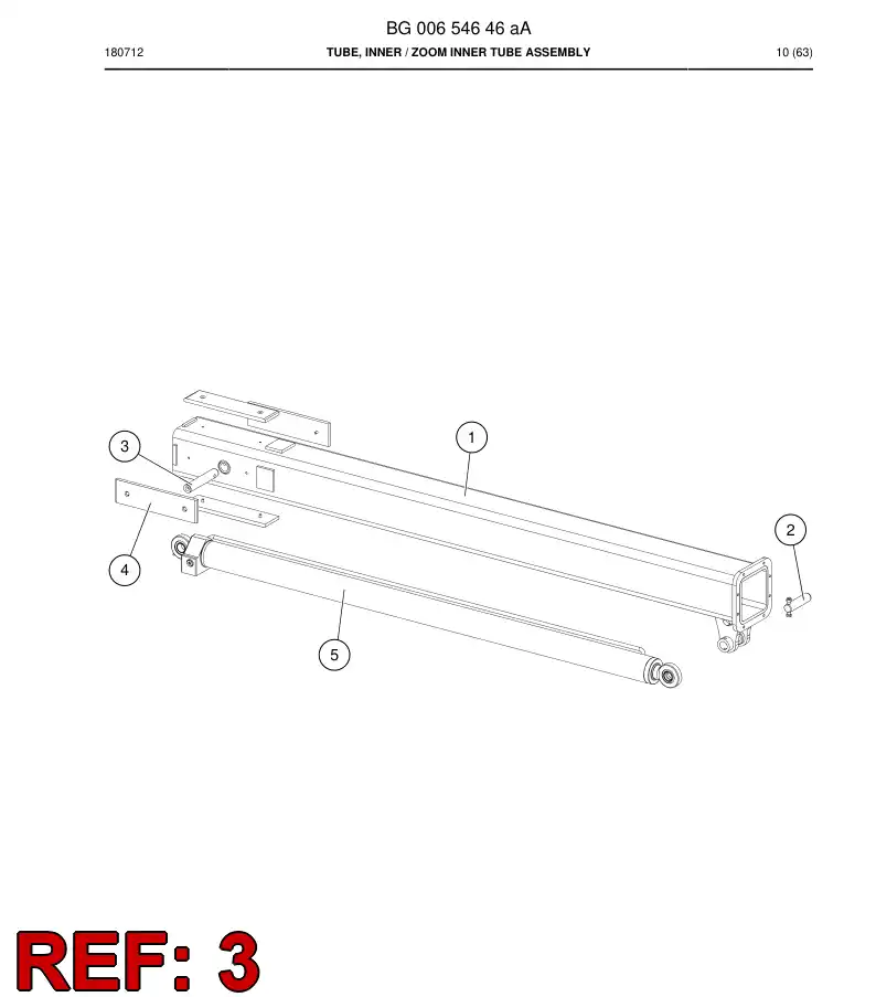 BG00654700a BG 006 547 00a Pin - Sandvik Technical Drawing