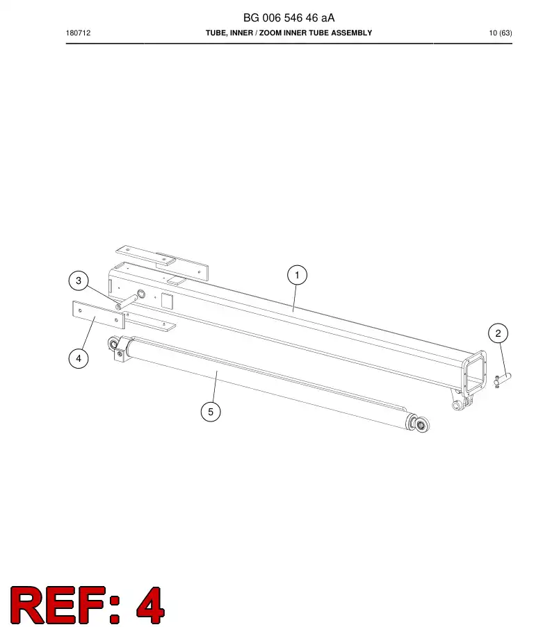 BG00654701a BG 006 547 01a Slipper Pad - Sandvik Technical Drawing