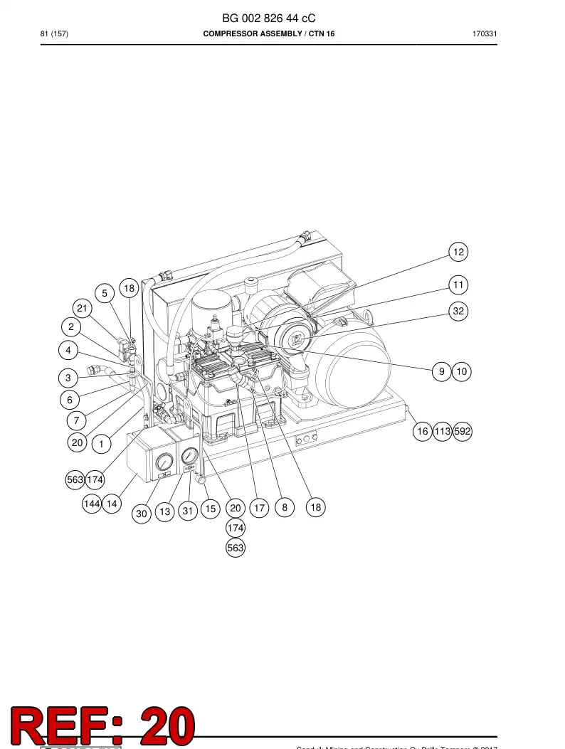 BG00656294b BG 006 562 94b EQUIPAMENTO DE ELEVAO - Sandvik Technical Drawing