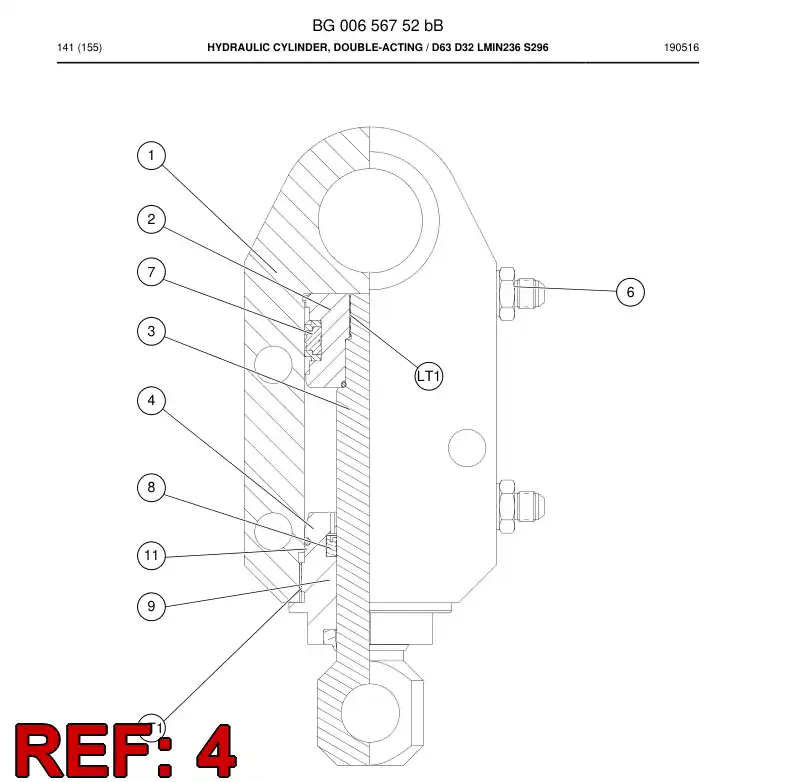 BG00656781a BG 006 567 81a Cover - Sandvik Technical Drawing
