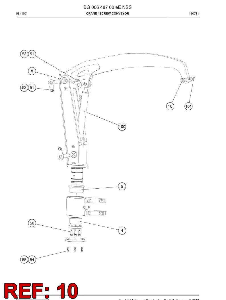 BG00657189a BG 006 571 89a Bushing, Bearing - Sandvik Technical Drawing