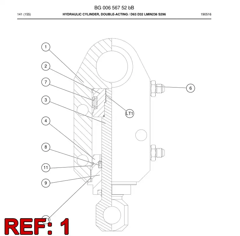 BG00657282a BG 006 572 82a CHASSI - Sandvik Technical Drawing