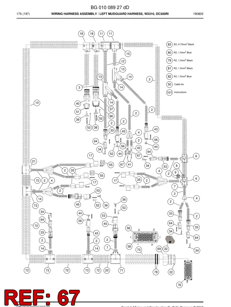 BG00660440a BG 006 604 40a Connector - Sandvik Technical Drawing