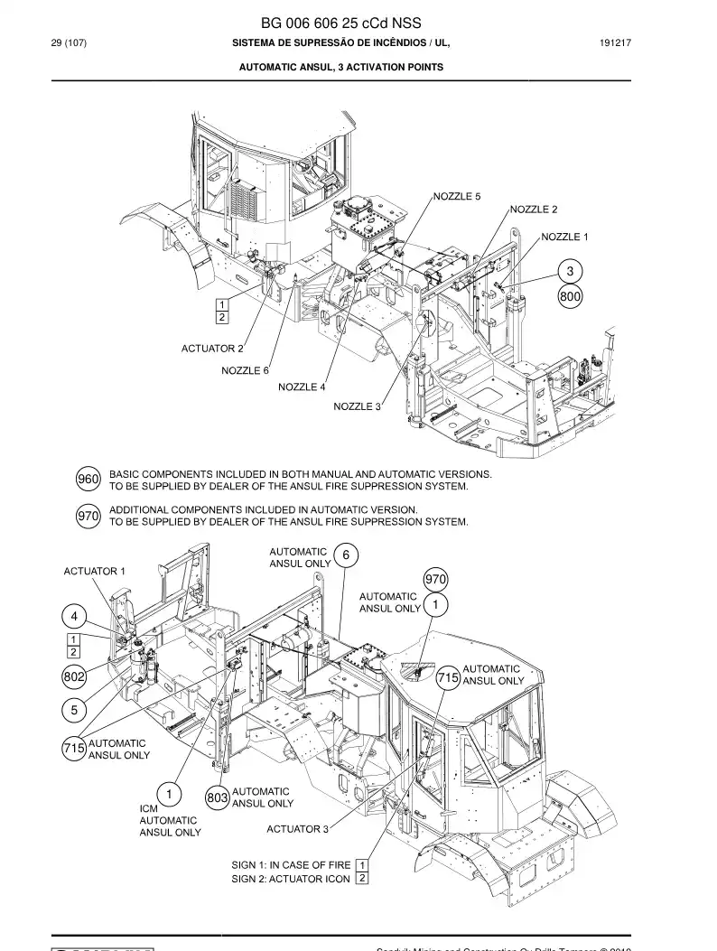 BG00660625c BG 006 606 25c SISTEMA DE SUPRESSO DE INCNDIOS - Sandvik Technical Drawing