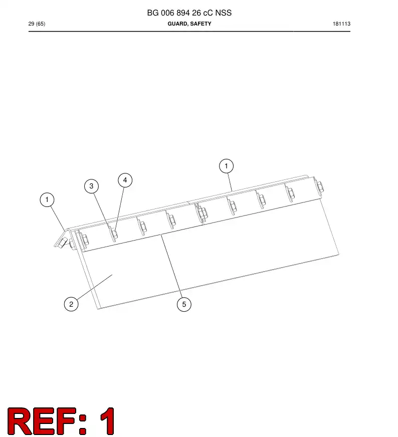 BG00660742b BG 006 607 42b Beam, Mounting - Sandvik Technical Drawing