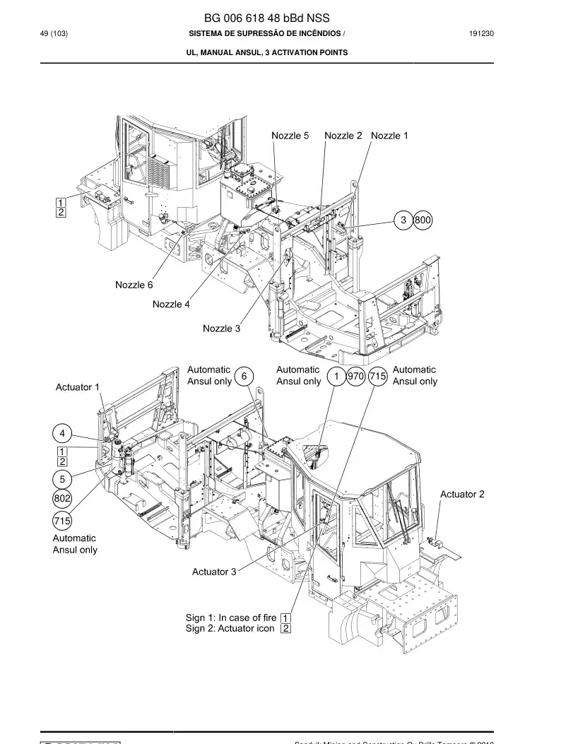 BG00661848b BG 006 618 48b SISTEMA DE SUPRESSO DE INCNDIOS - Sandvik Technical Drawing