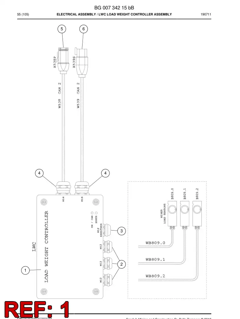 BG00661999a BG 006 619 99a Converter - Sandvik Technical Drawing