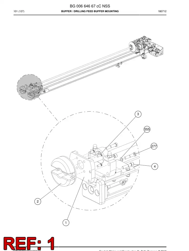 BG00664627b BG 006 646 27b Plate - Sandvik Technical Drawing