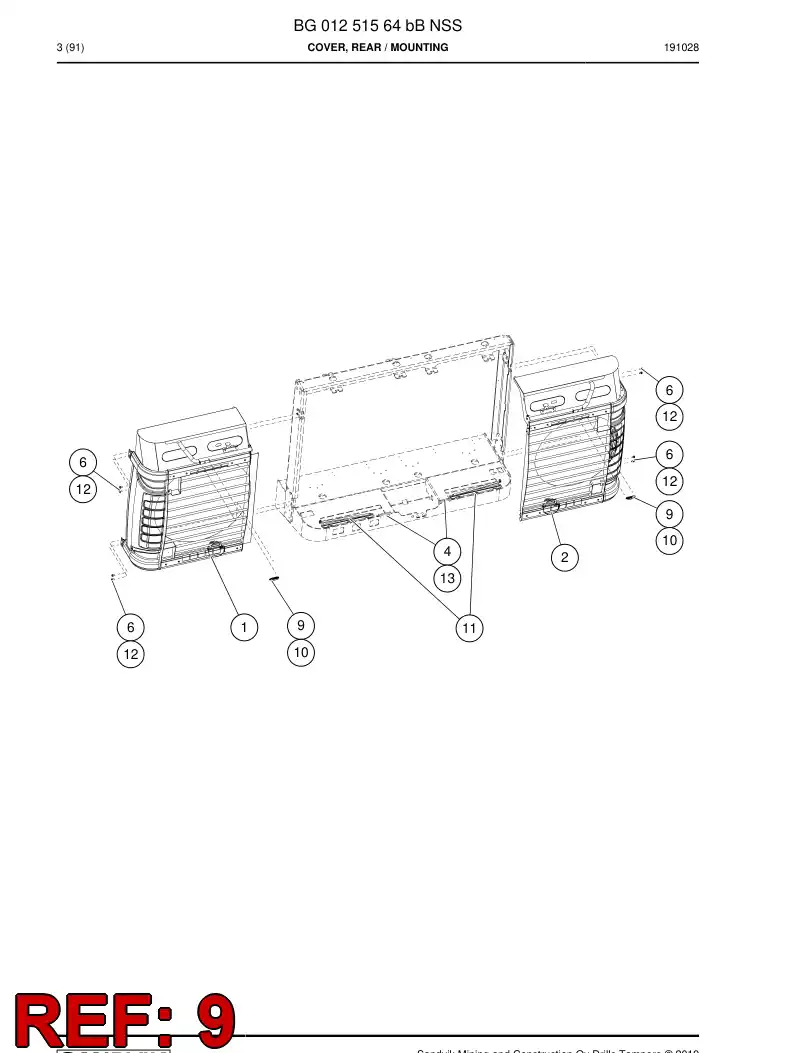 BG00667037b BG 006 670 37b Light, Led - Sandvik Technical Drawing