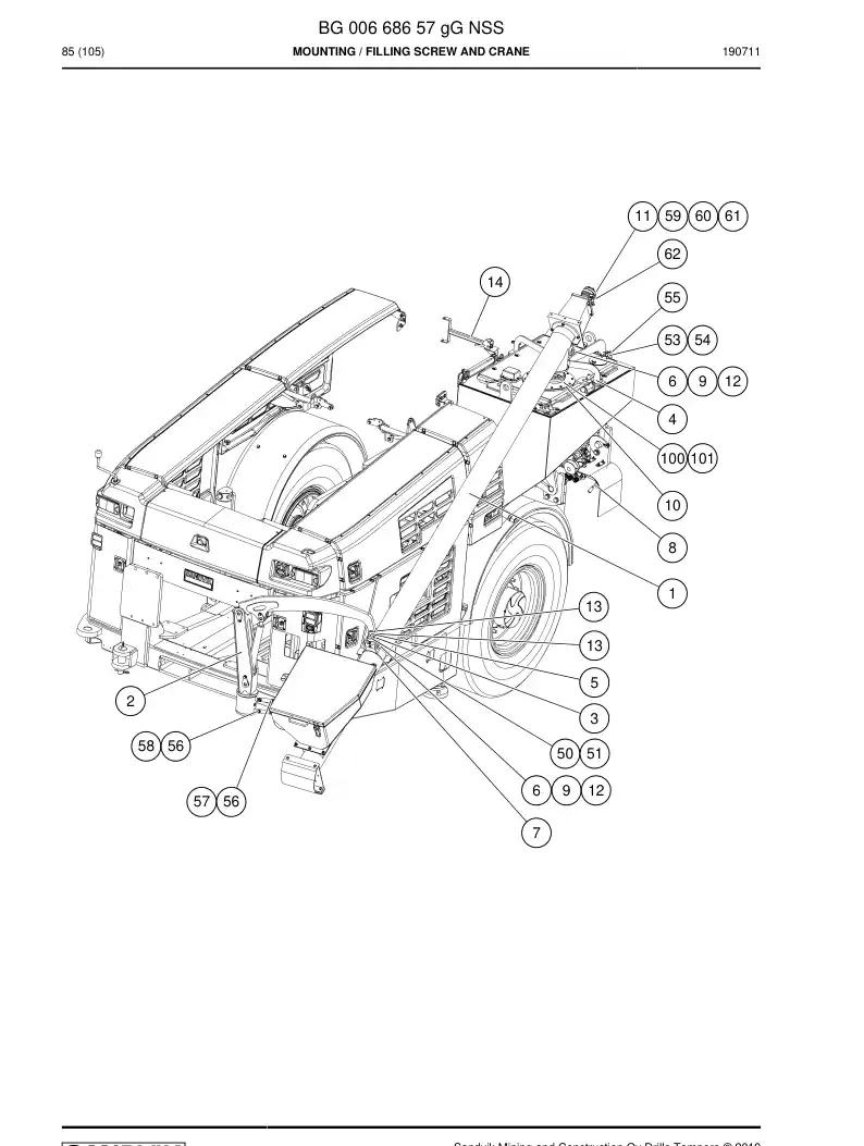 BG00668657g BG 006 686 57g Mounting - Sandvik Technical Drawing