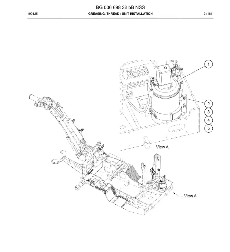 BG00669832b BG 006 698 32b Greasing, Thread - Sandvik Technical Drawing