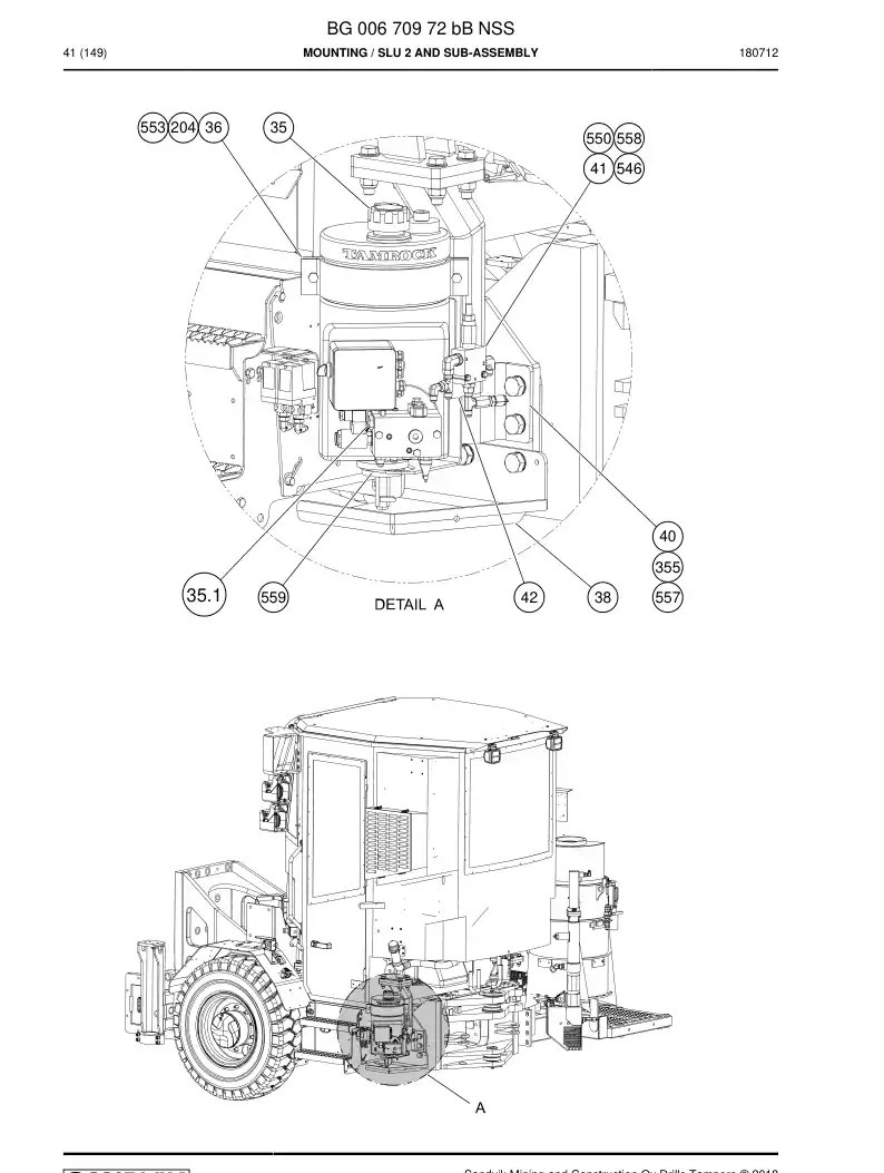 BG00670972b BG 006 709 72b Mounting - Sandvik Technical Drawing