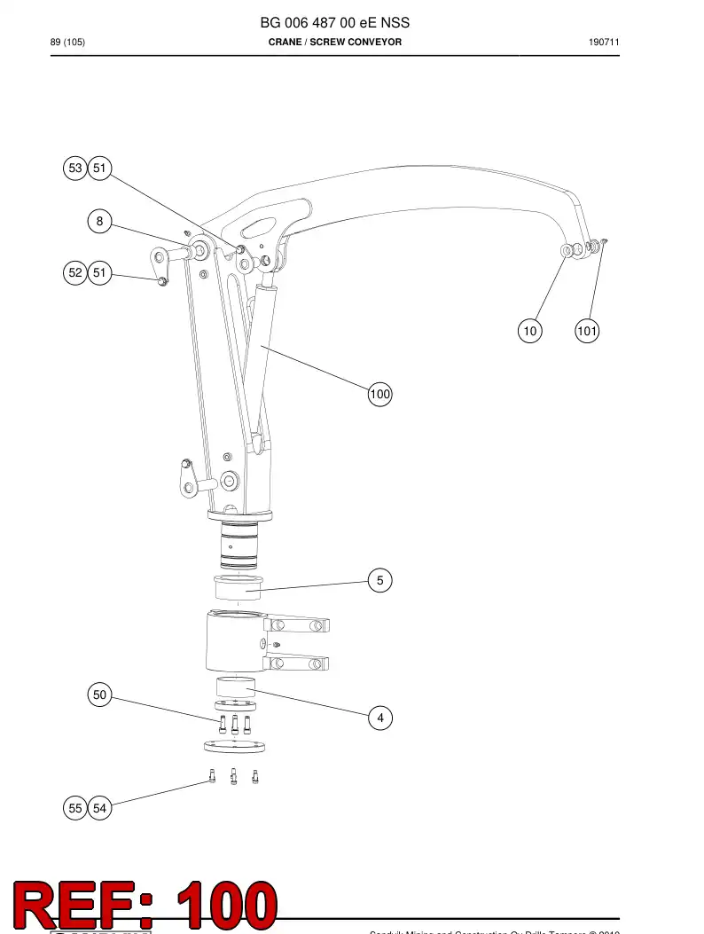 BG00672049a BG 006 720 49a Cylinder - Sandvik Technical Drawing