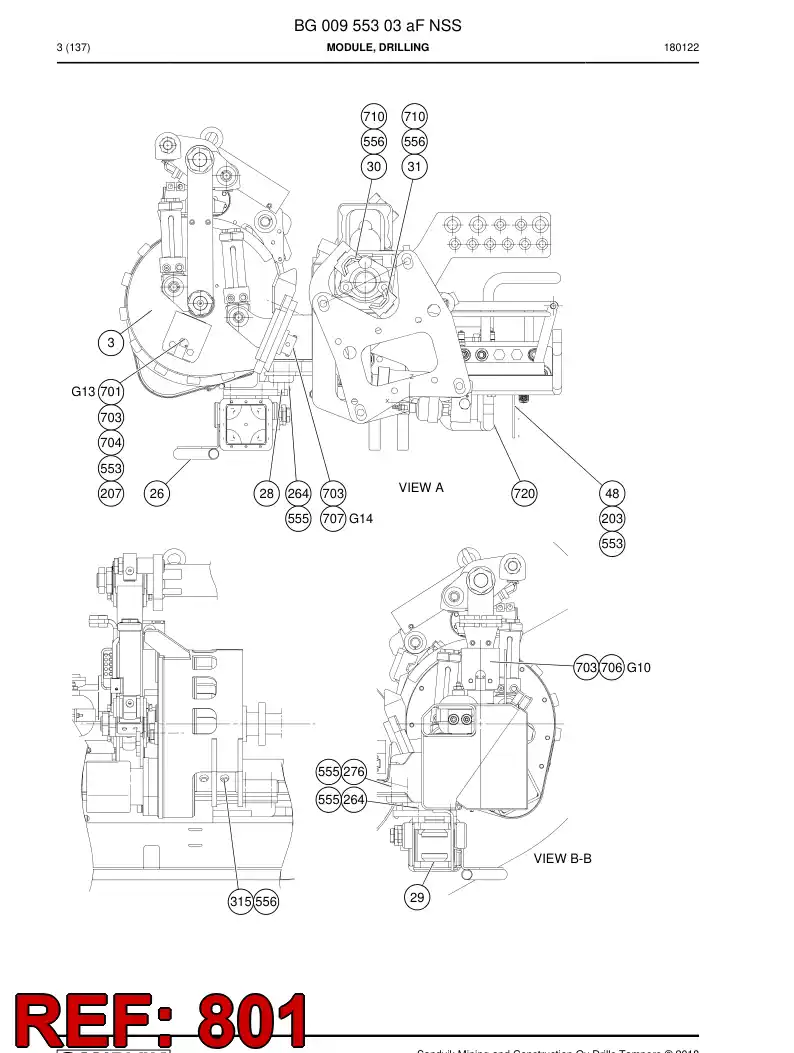 BG00678242b BG 006 782 42b Hosing Set - Sandvik Technical Drawing