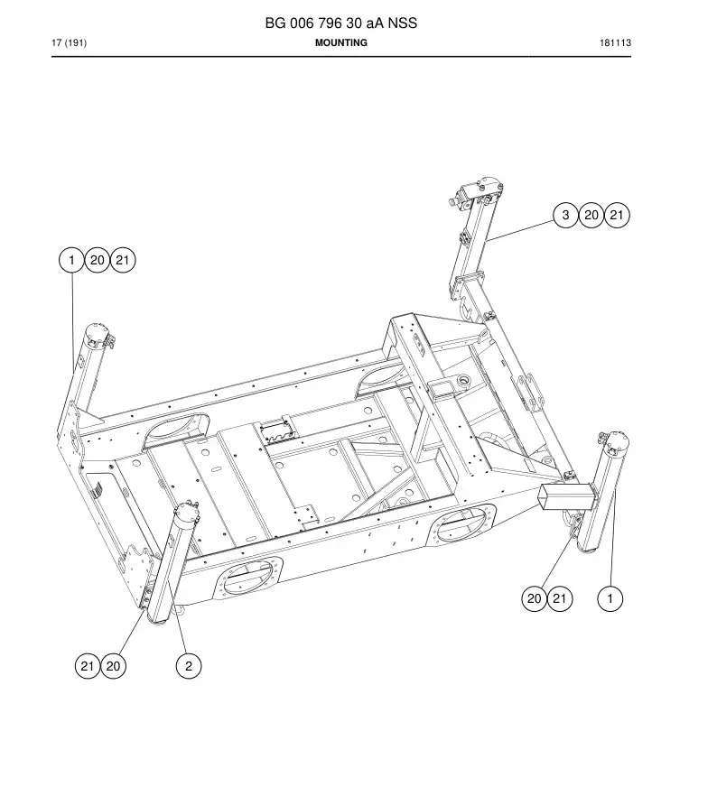 BG00679630a BG 006 796 30a Mounting - Sandvik Technical Drawing