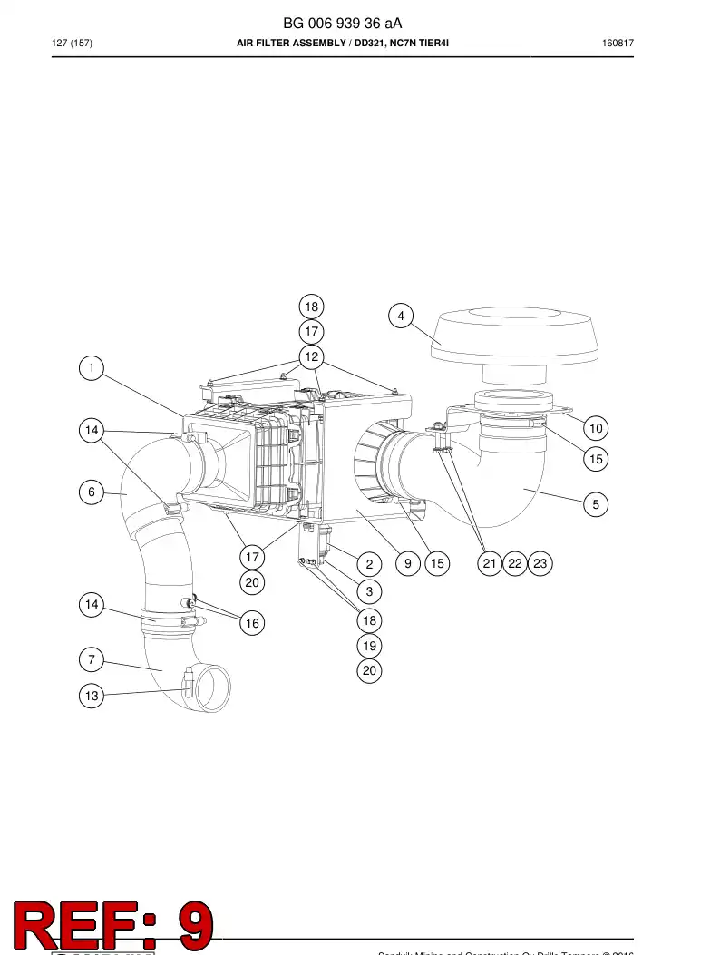 BG00679871a BG 006 798 71a Bracket - Sandvik Technical Drawing