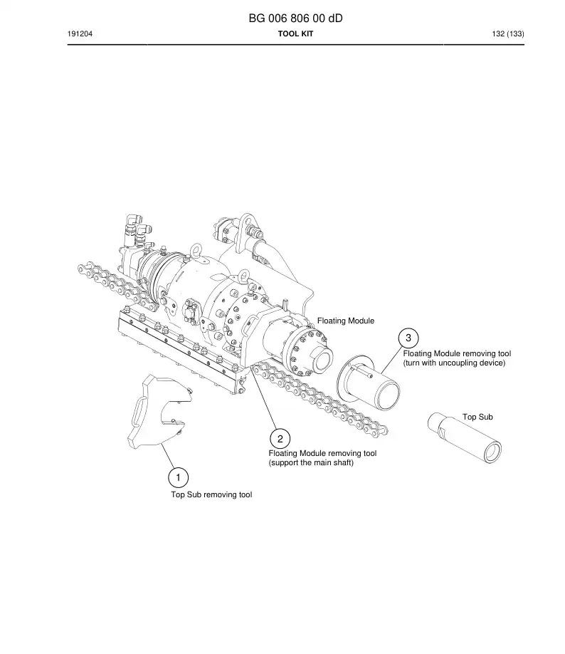 BG00680600d BG 006 806 00d Tool Kit - Sandvik Technical Drawing