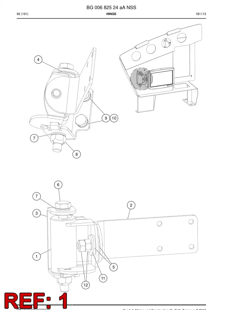 BG00682532a BG 006 825 32a Bushing, Rotation - Sandvik Technical Drawing