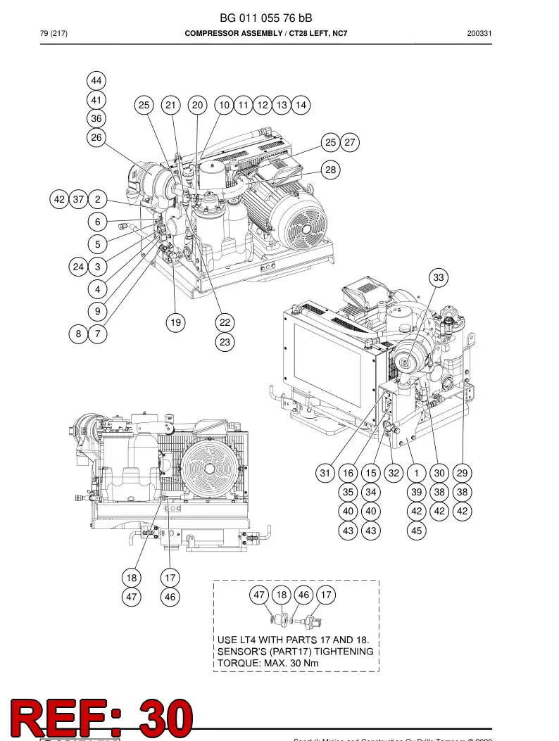 BG00683024b BG 006 830 24b Lifting Equipment - Sandvik Technical Drawing