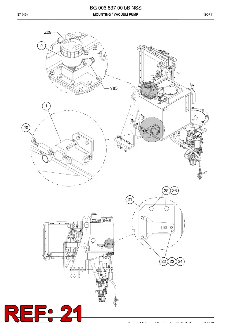 BG00683759b BG 006 837 59b Plate - Sandvik Technical Drawing
