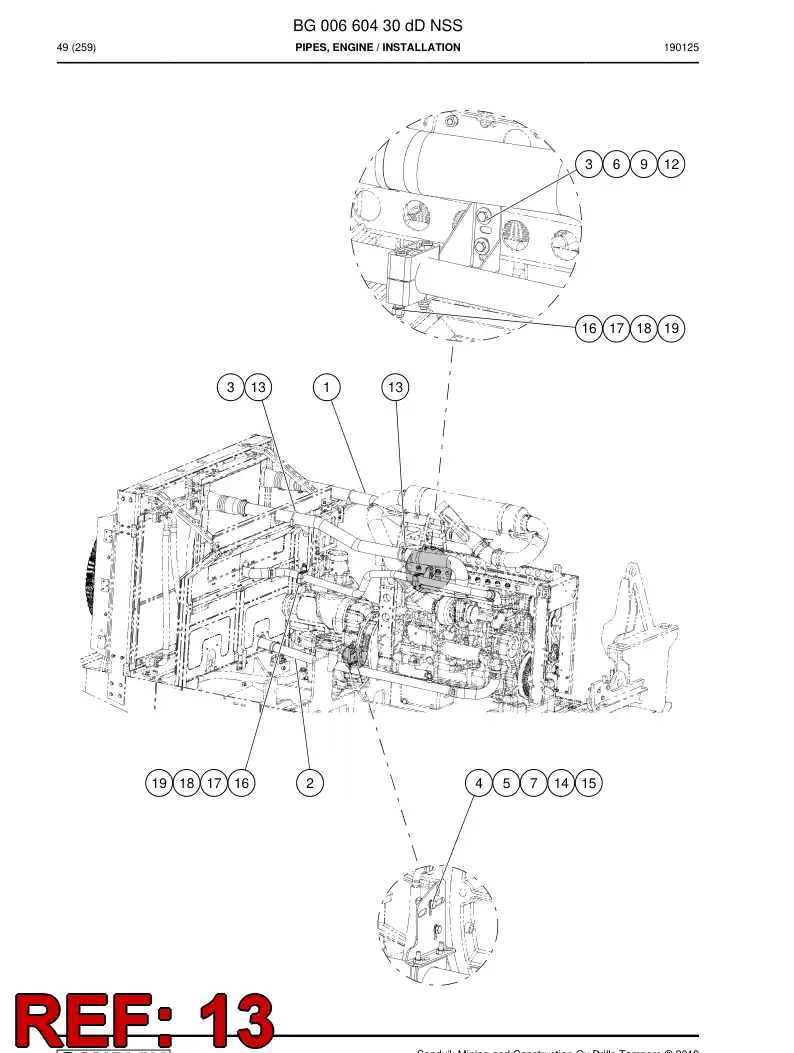 BG00684018a BG 006 840 18a Clamp, U-Bolt - Sandvik Technical Drawing