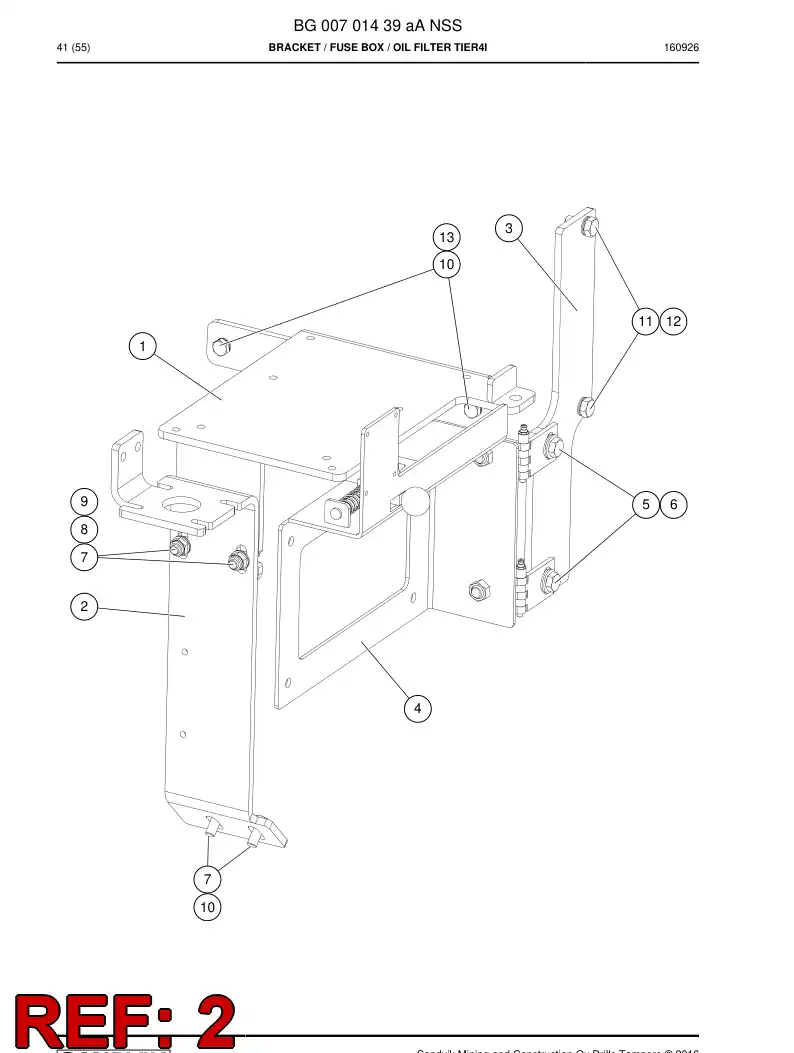 BG00684487a BG 006 844 87a Plate - Sandvik Technical Drawing