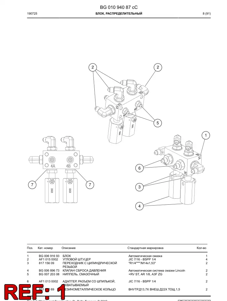 BG00691693b BG 006 916 93b Block - Sandvik Technical Drawing