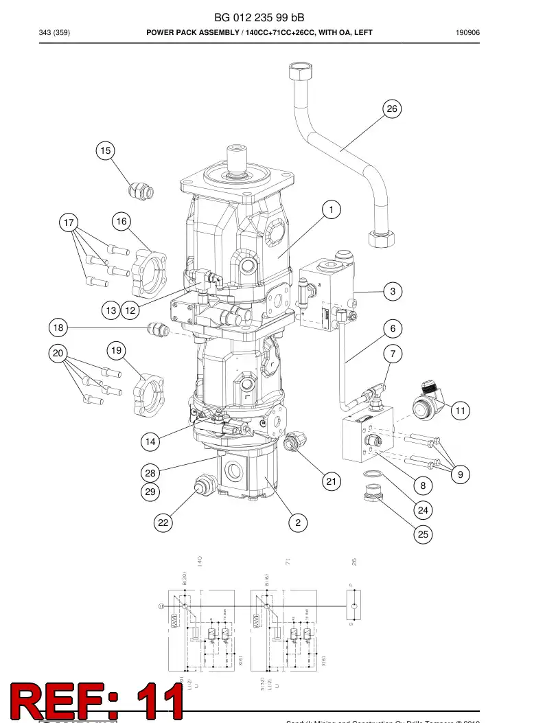 BG00692289a BG 006 922 89a Adapter, 90 Deg - Sandvik Technical Drawing