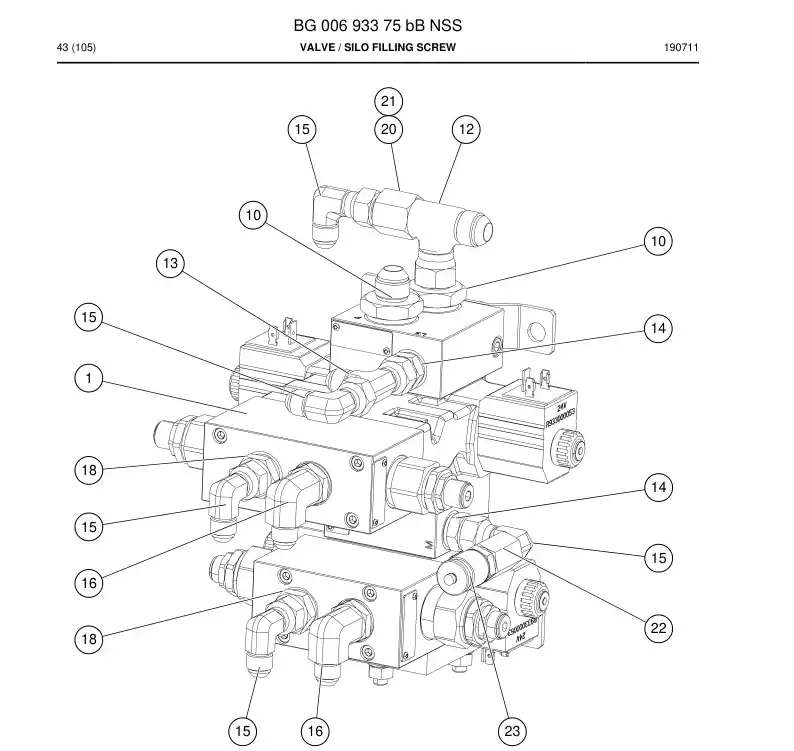 BG00693375b BG 006 933 75b Valve - Sandvik Technical Drawing