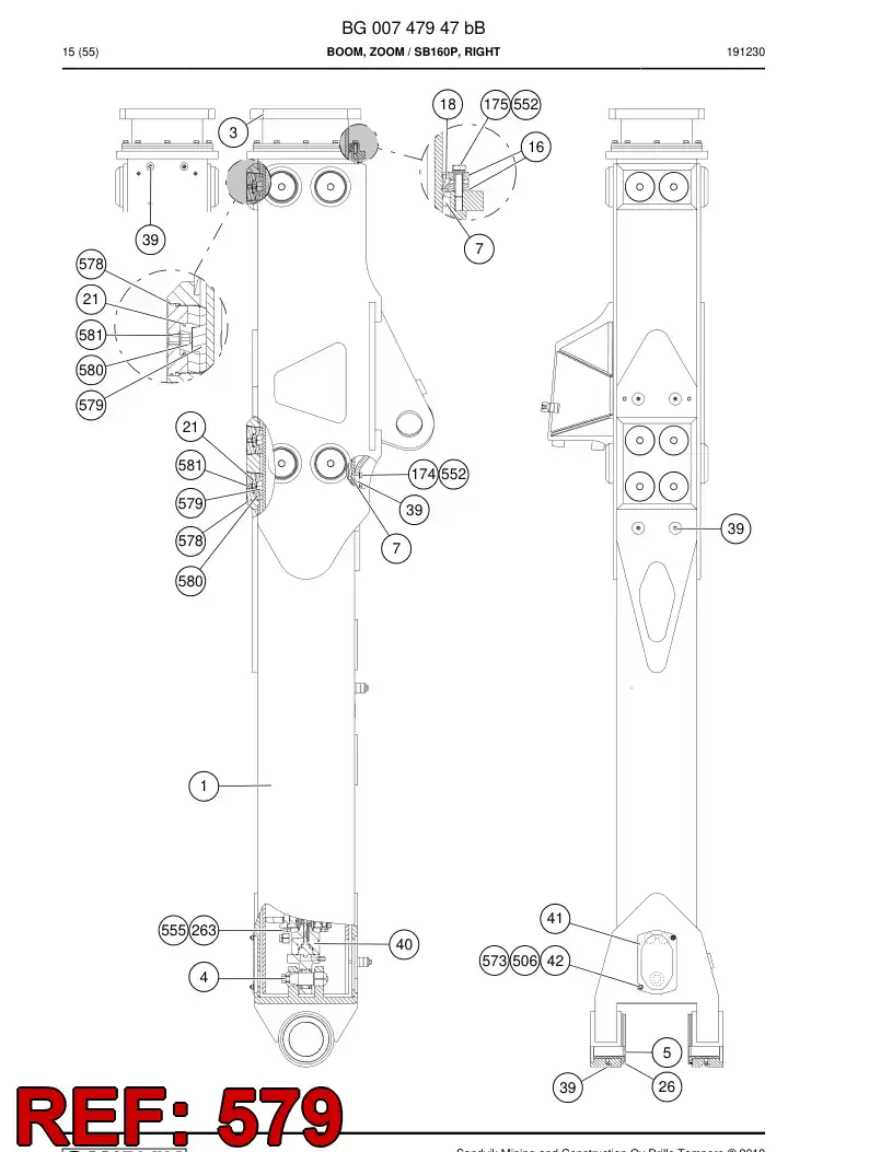 BG00693382a BG 006 933 82a Shim - Sandvik Technical Drawing