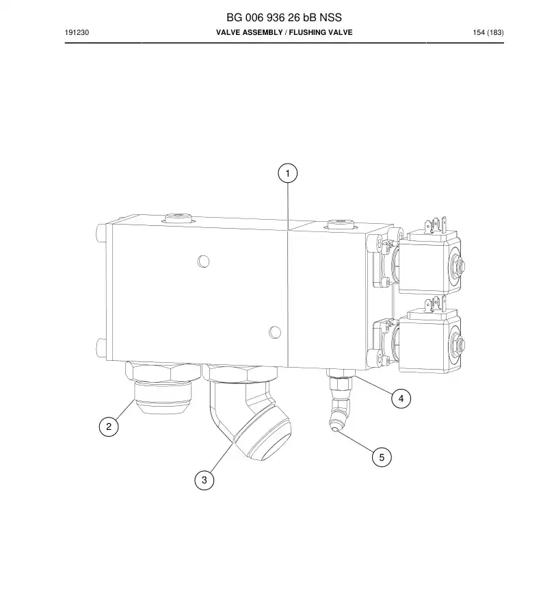 BG00693626b BG 006 936 26b Valve Assembly - Sandvik Technical Drawing