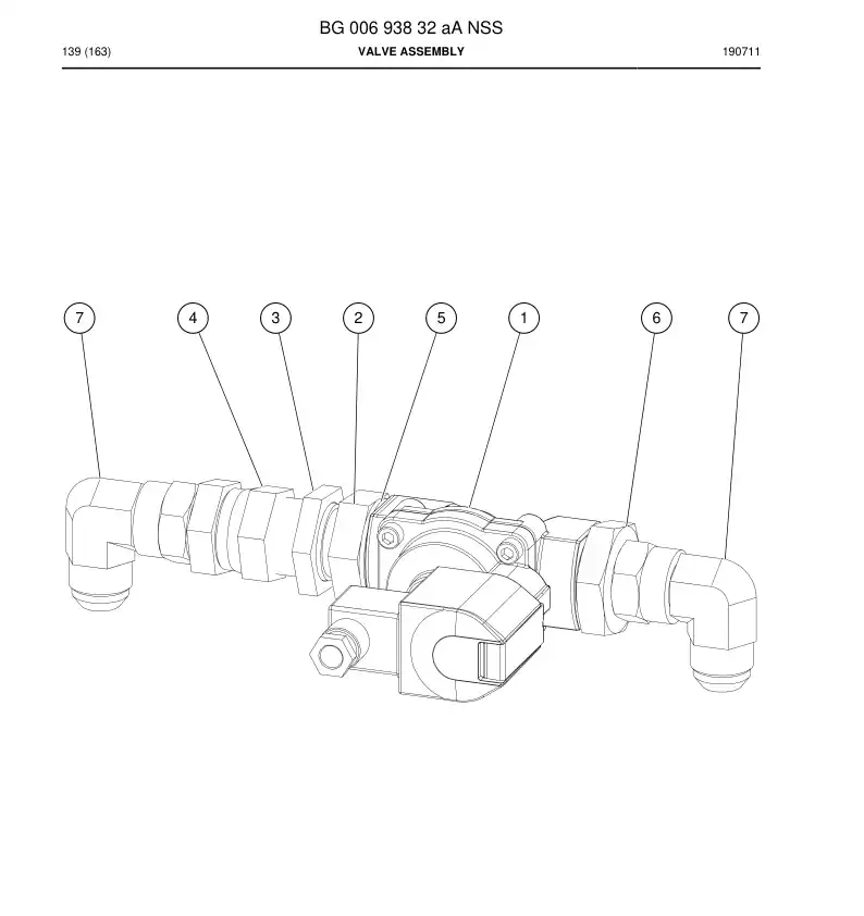 BG00693832a BG 006 938 32a Valve Assembly - Sandvik Technical Drawing