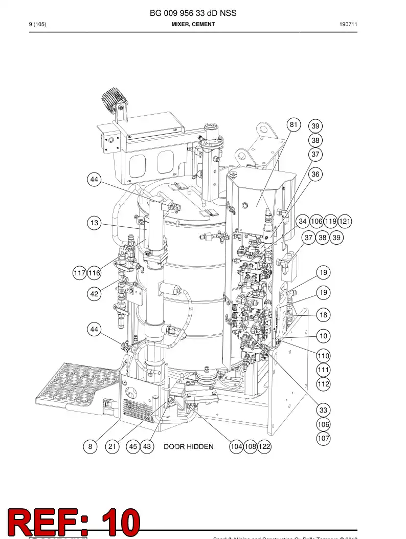 BG00694150b BG 006 941 50b Bracket - Sandvik Technical Drawing