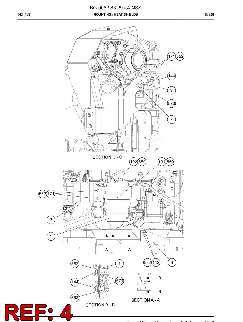 BG00696864a BG 006 968 64a Plate, Guide - Sandvik Technical Drawing
