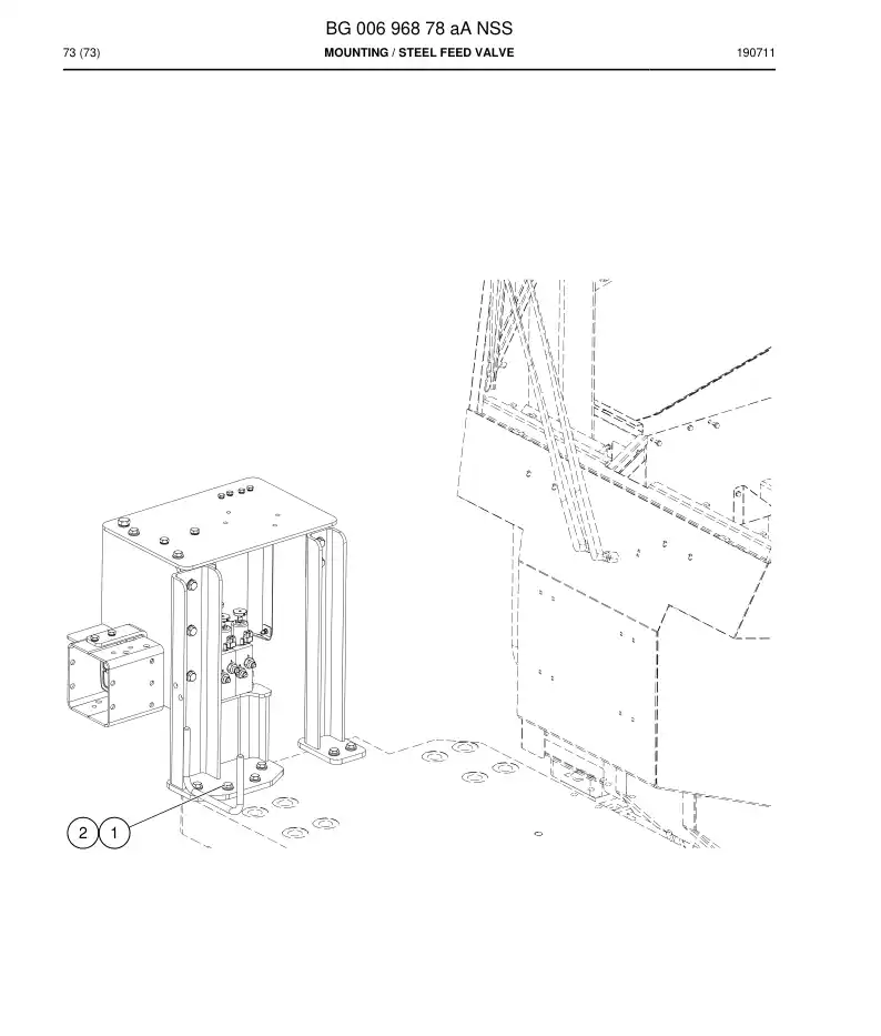 BG00696878a BG 006 968 78a Mounting - Sandvik Technical Drawing
