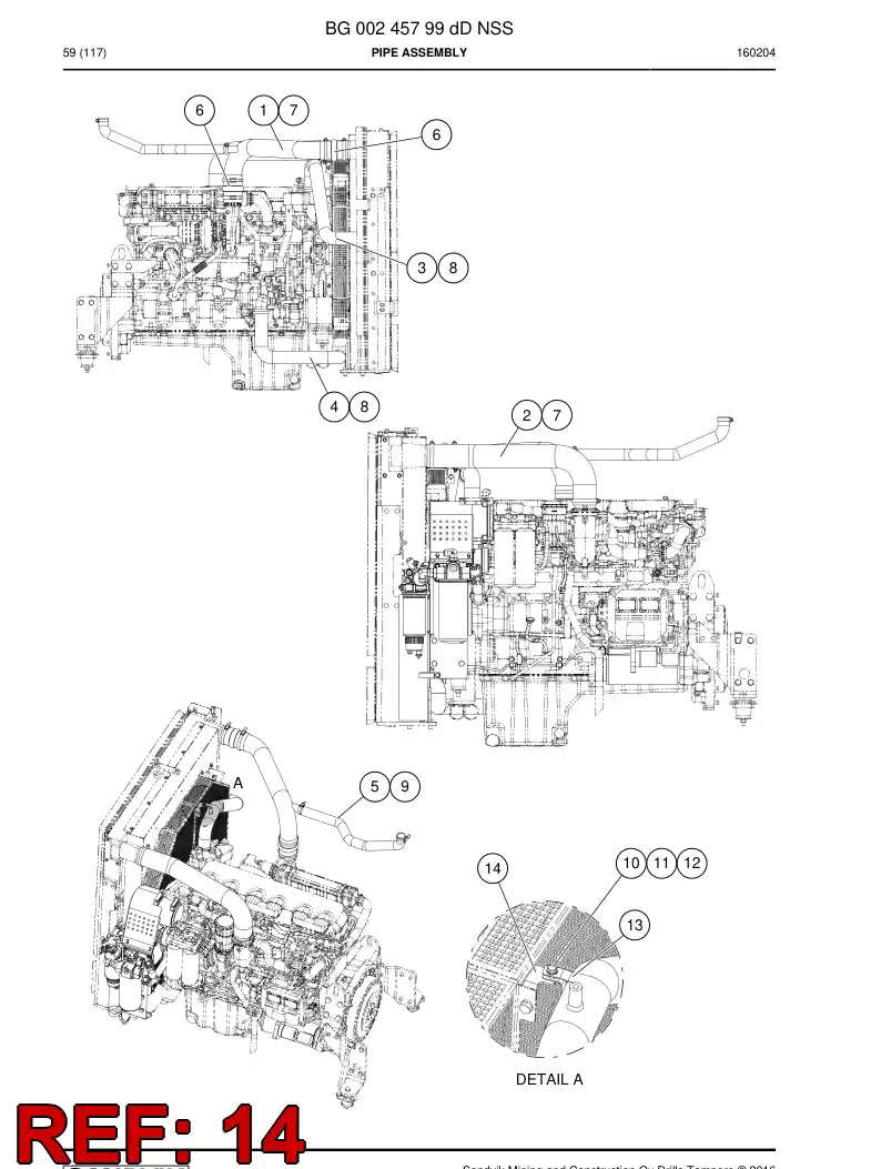 BG00697284a BG 006 972 84a Bracket - Sandvik Technical Drawing