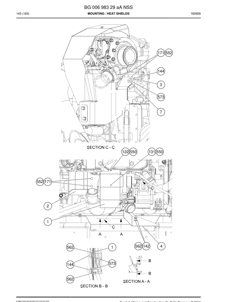 BG00698329a BG 006 983 29a Mounting - Sandvik Technical Drawing