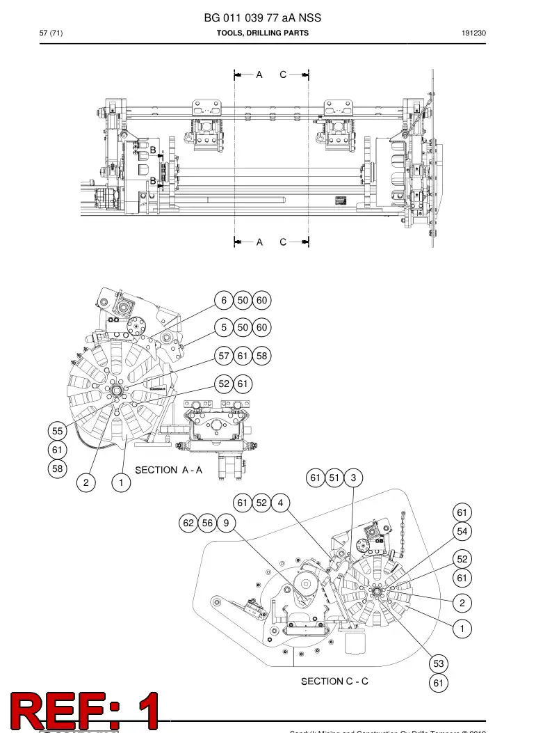 BG00699404a BG 006 994 04a Plate - Sandvik Technical Drawing
