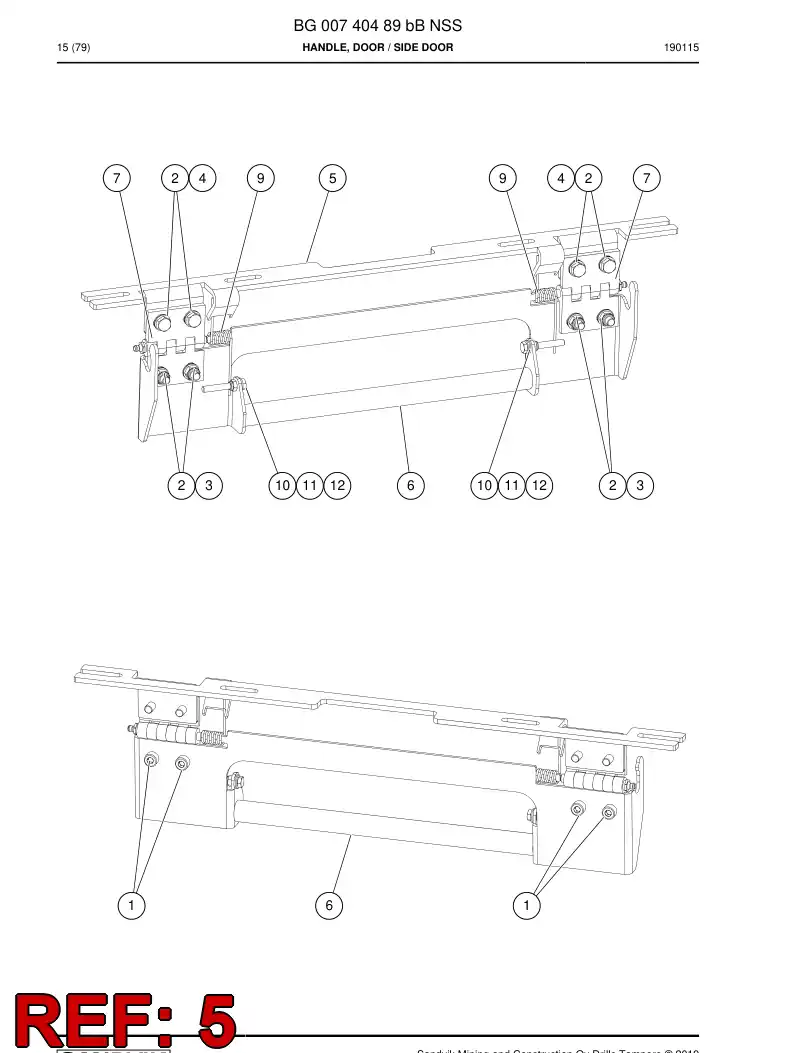 BG00699676b BG 006 996 76b Bracket - Sandvik Technical Drawing