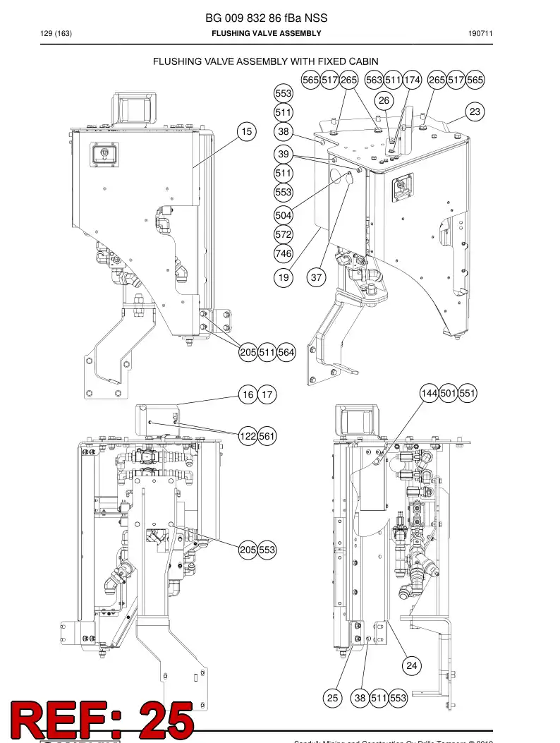 BG00699740b BG 006 997 40b Bracket - Sandvik Technical Drawing