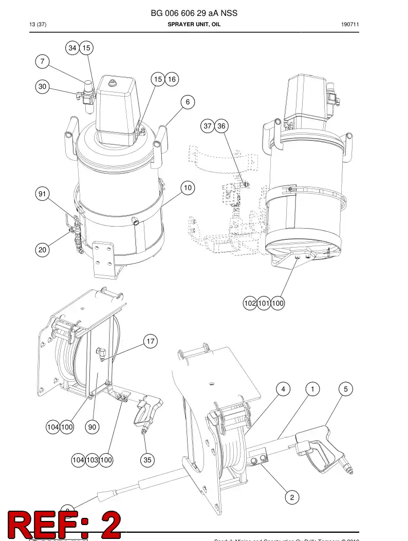 BG00700541a BG 007 005 41a Bracket - Sandvik Technical Drawing