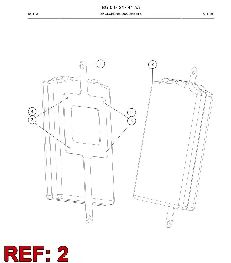 BG00708235a BG 007 082 35a Enclosure, Documents - Sandvik Technical Drawing