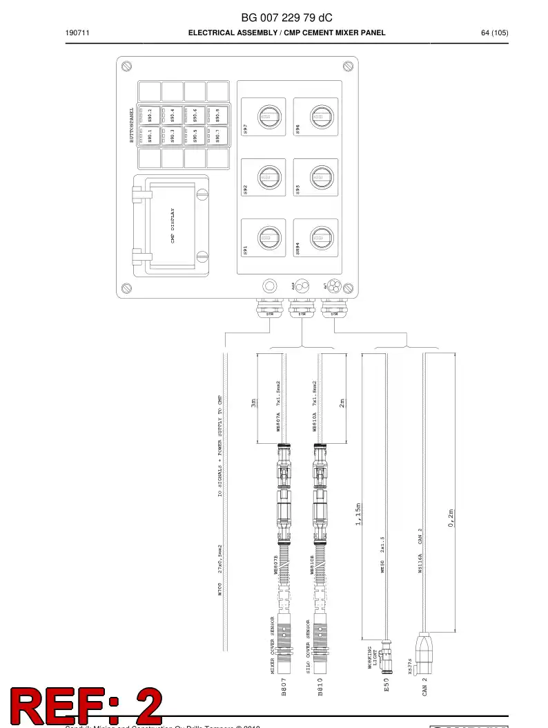 BG00708269a BG 007 082 69a Enclosure, Stainless Steel - Sandvik Technical Drawing