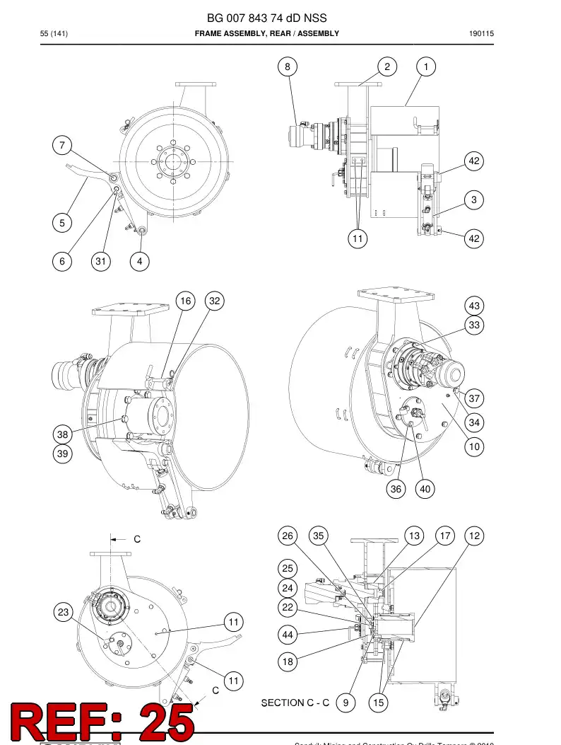 BG00709963b BG 007 099 63b Hose - Sandvik Technical Drawing